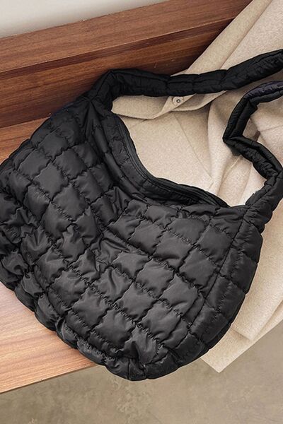 Large Quilted Shoulder Bag