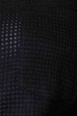 Double Take Waffle-Knit Collared Neck Dropped Shoulder Shirt